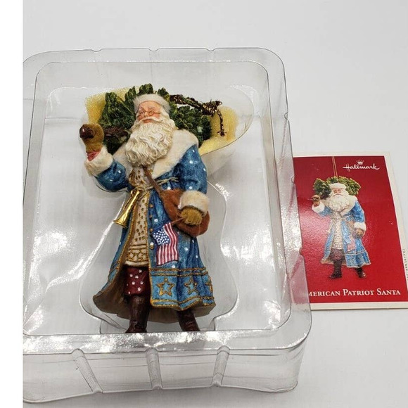 Hallmark Keepsake Collector Ornament American Patriot Santa 2003 - Picture 5 of 5